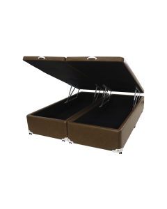 Cama Box Baú Castor King Premium Caramelo 193x203x35cm