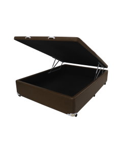 Cama Box Baú Castor Casal Premium Caramelo 138x188x35cm