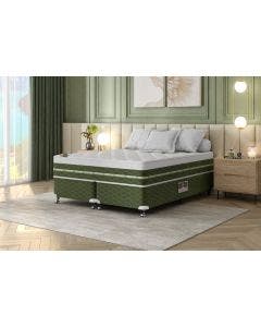 Cama Box + Colchão Castor Queen Lausane One Face Pocket 158x198x59cm