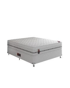Cama Box + Colchão Castor Com Massageador Casal Niponpedic One Face Pocket 138x188x60cm