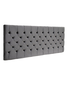 Cabeceira Castor King Amsterdã Painel Cinza 193cm