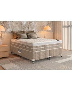 Cama Box + Colchão Castor King Premium Amazon Gel One Face Pocket 180x200x59cm
