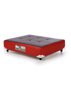 Cama Pet Castor Original Marrom/Vermelho 100x80x19cm