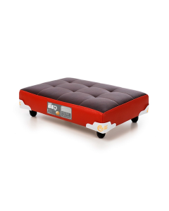 Cama Pet Castor Original Marrom/Vermelho 60x40x12cm